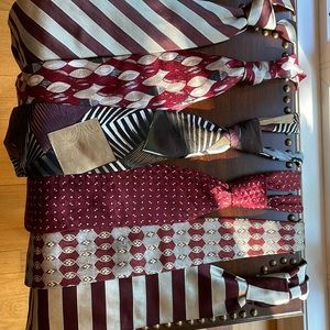 21 ties in various colors and styles
